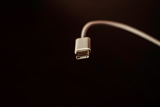 Close-up of USB-C Cable