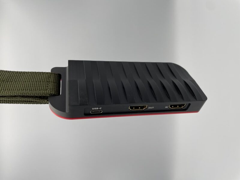 Capture Card hanging from a strap