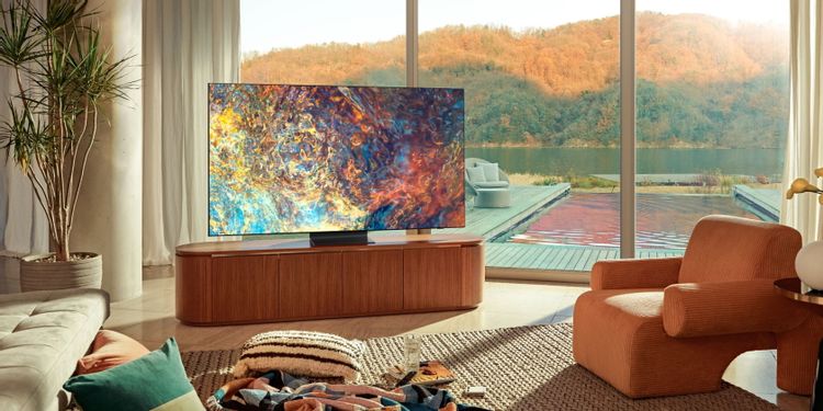 samsung neoqled tv on stand