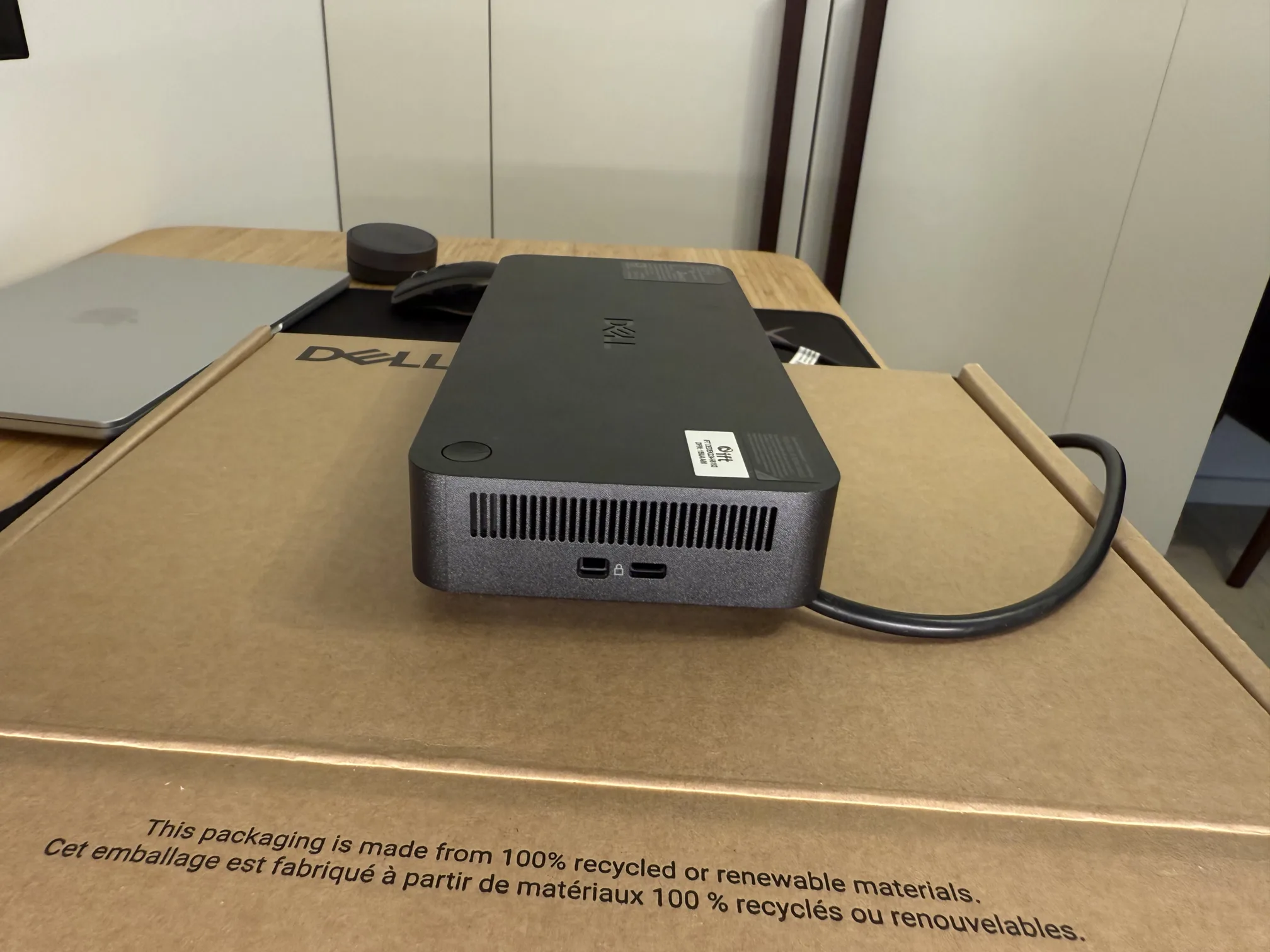 Dell TB5 dock Kensington and Nobel Wedge Slot