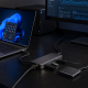 USB-C hub and desktop dock with 2.5Gb Ethernet connected to a Windows laptop and network switch