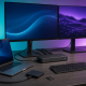 Illustrative Thunderbolt docking station desk setup for a CalDigit TS4 review