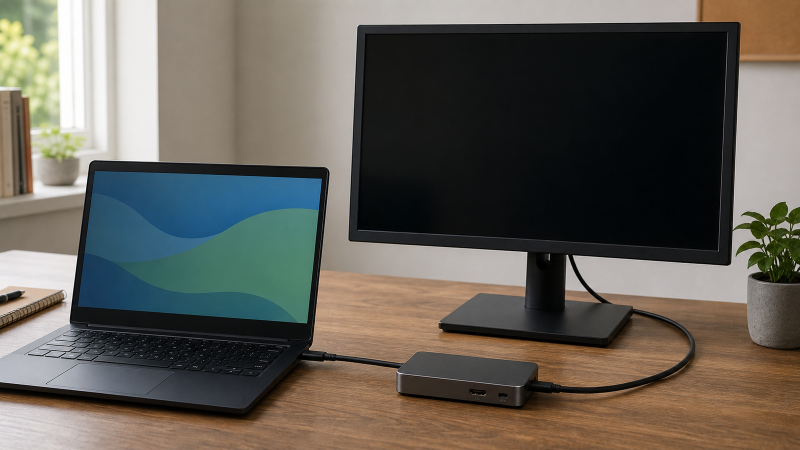 Chromebook Dock External Monitor Not Working: Check the Display Path