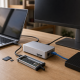 Generic Thunderbolt desk setup illustrating dock and SSD ownership decisions