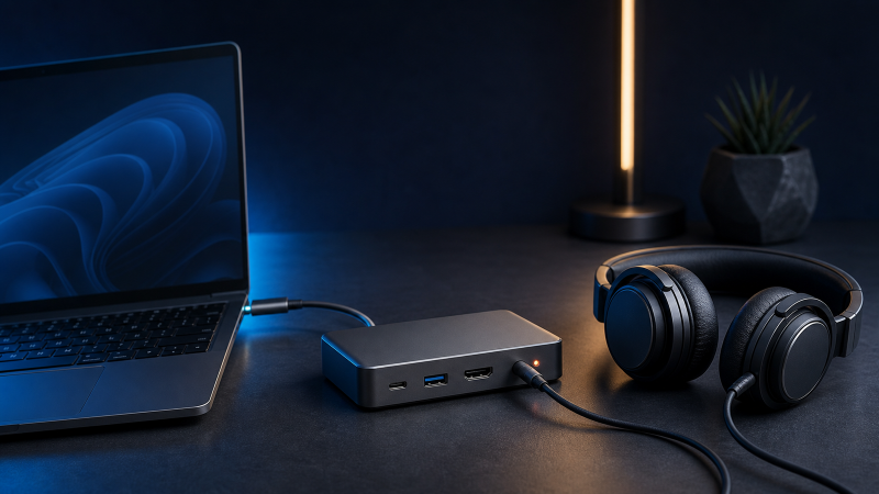 USB-C Dock Audio Jack Has No Sound in Windows 11