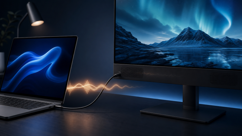 USB-C Monitor Speakers Have No Sound in Windows 11