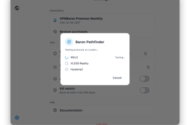 Baron Pathfinder testing protocols