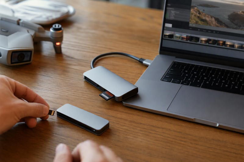 6 USB-C UHS-II Card Readers for Faster Drone Footage Offloads