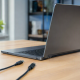 Laptop with two USB-C ports that can support different features
