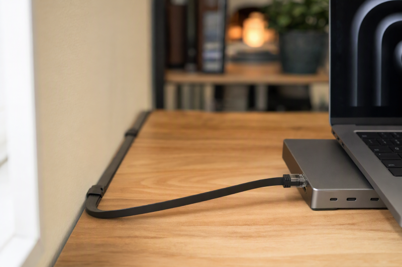 Best Flat Ethernet Cables for Discreet Desk Routing