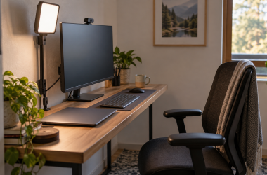 Best Flat LED Key Lights for a Shallow Webcam Desk
