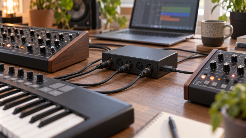 Best Multiport USB MIDI Interfaces for a Hardware Synth Desk