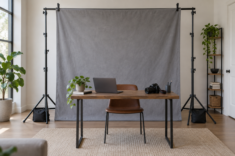 Backdrop Support Kits for Home Creator Studios