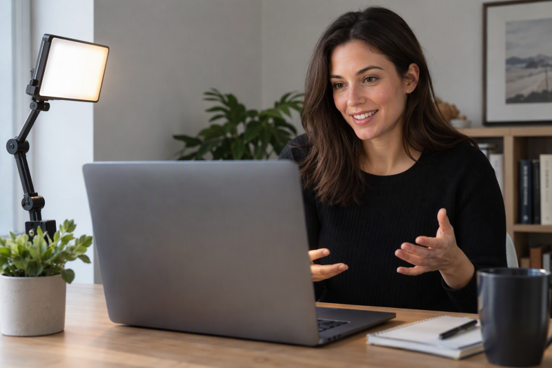 Best Bi-Color Key Lights with Desk Clamp Mounts for Video Calls