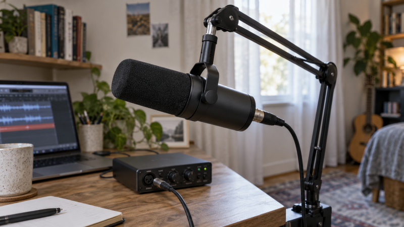 Best Dynamic XLR Microphones for Untreated Home Studios