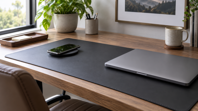 Best Wireless Charging Desk Mats for Phone-and-Laptop Workspaces