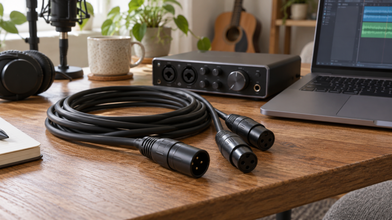 Best XLR Microphone Cables for a Laptop Recording Studio