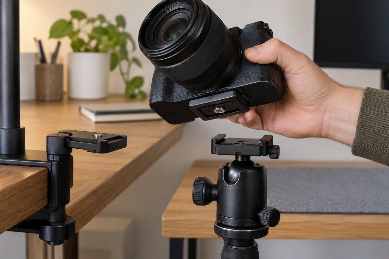 Camera Quick-Release Plates for Desk-to-Tripod Moves: What to Buy