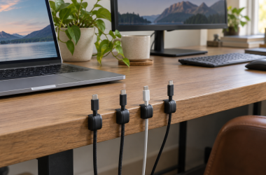 Desktop Cable Clips for USB-C Charging Runs
