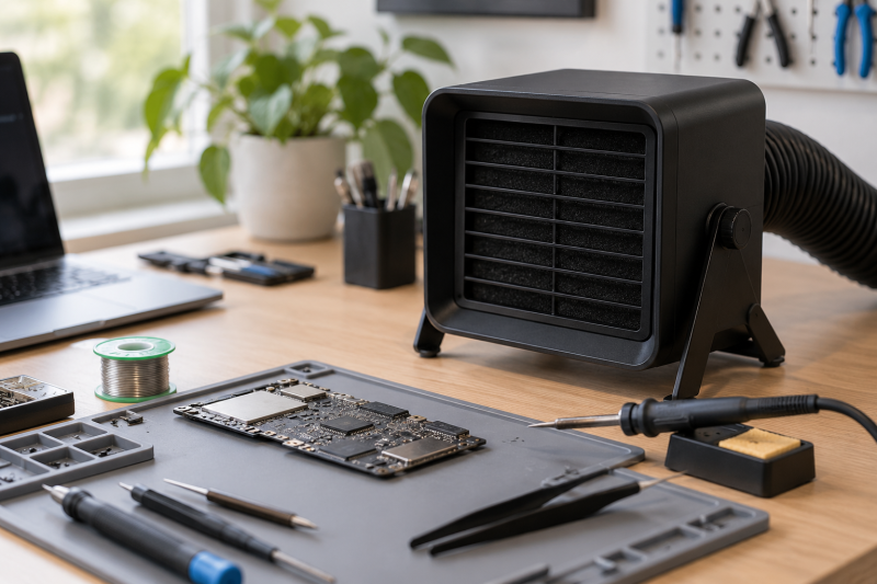 Solder Fume Extractors for Laptop Repair Benches