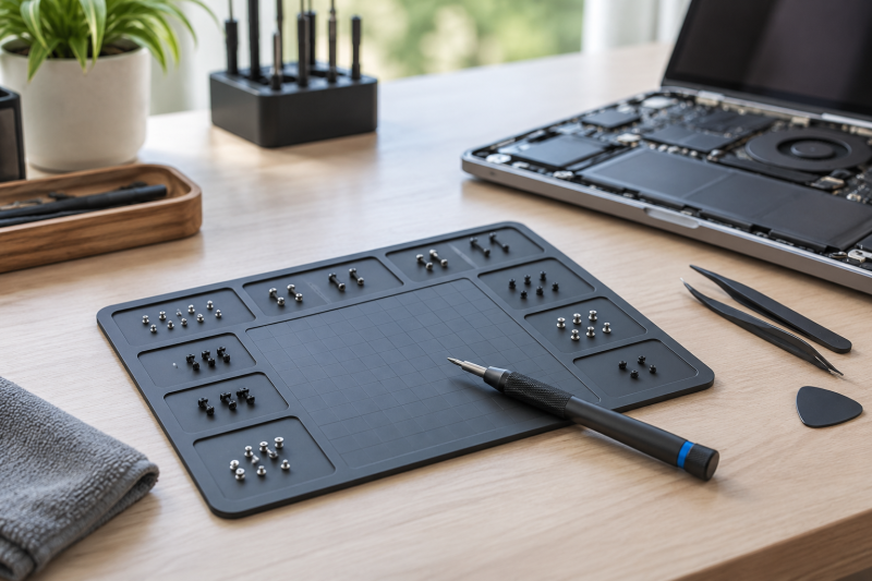 Top Laptop Repair Screw Mats with Magnetic Grids
