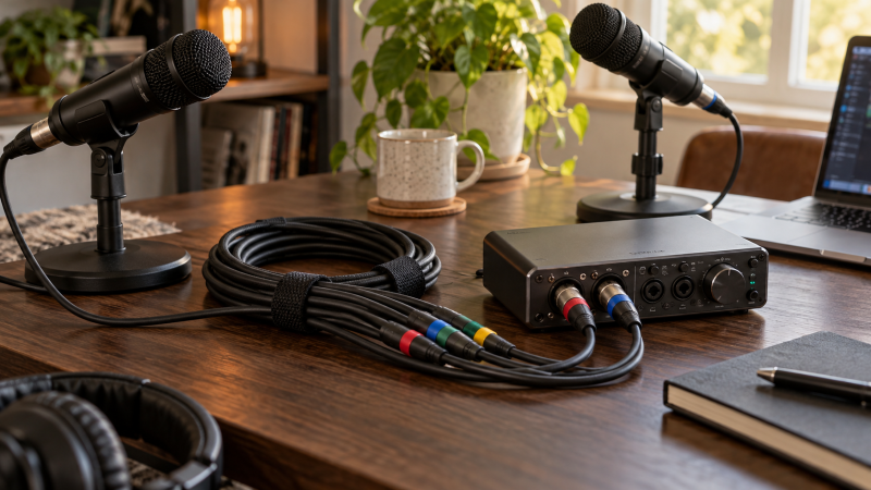 XLR Microphone Cable Snakes for Podcast Desks: Buying Guide